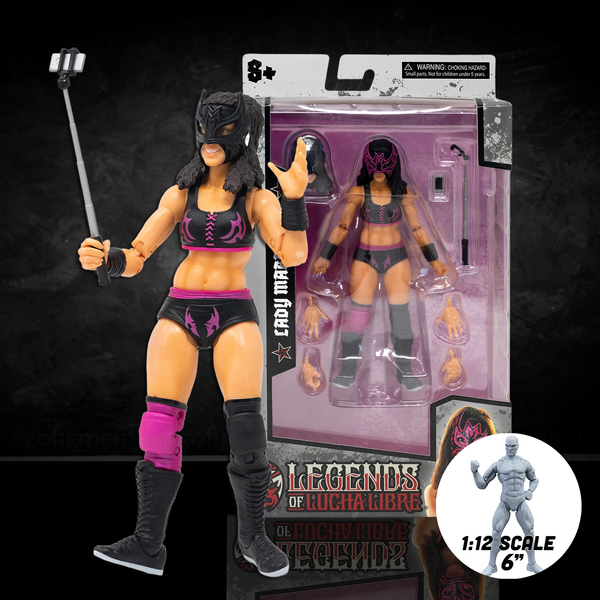 Lady Maravilla Legends of Lucha Libre Premium 6" Action Figure (1:12 Scale) – Wave 2 Collector Edition