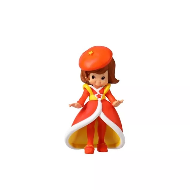 Lala Orange collectible figure in bright orange outfit and beret from Rainbow Brite 40th Anniversary Series 2
