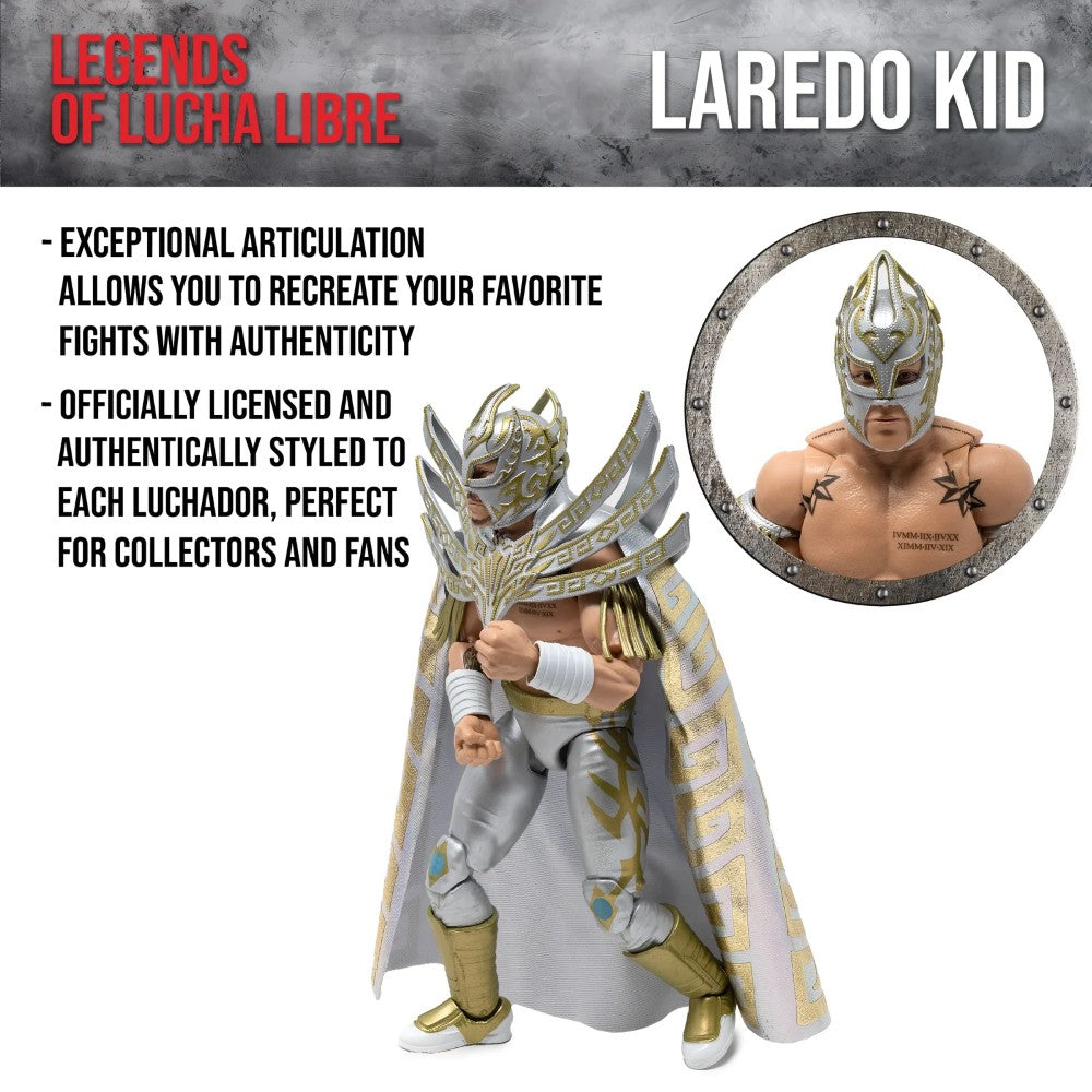 Laredo Kid Legends of Lucha Libre Premium Action Figure Boss Fight Studio