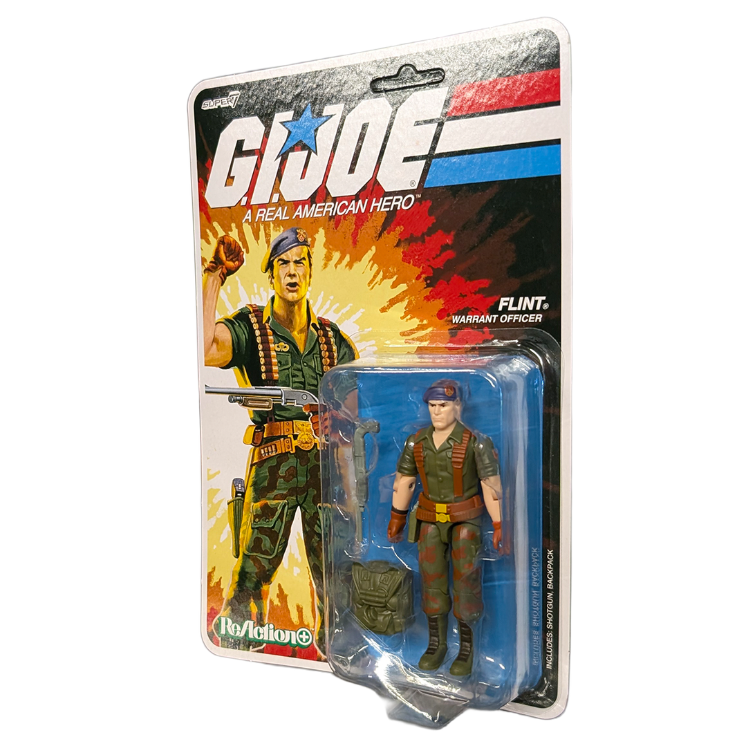 Flint G.I. Joe 3 3/4-Inch ReAction+ Figure by Super7 3.75-inch carded action figure