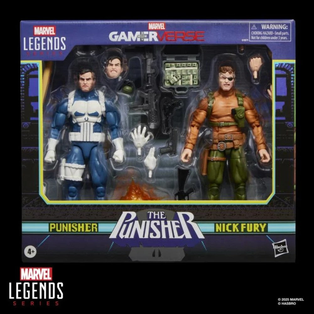 Marvel Legends Gamerverse Punisher & Nick Fury 6" Action Figure Two-Pack IN HAND