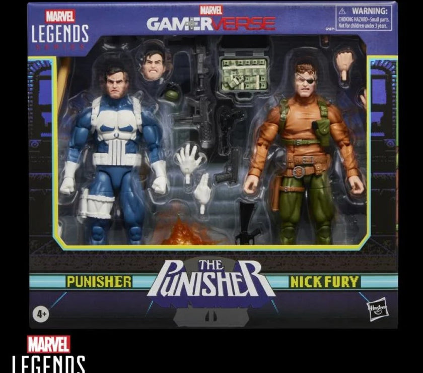 Marvel Legends Gamerverse Punisher & Nick Fury 6" Action Figure Two-Pack IN HAND