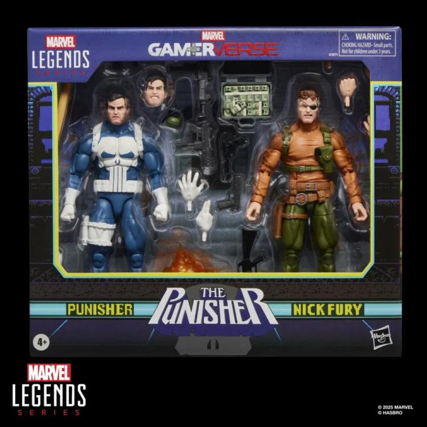 Marvel Legends Gamerverse Punisher & Nick Fury 6" Action Figure Two-Pack IN HAND