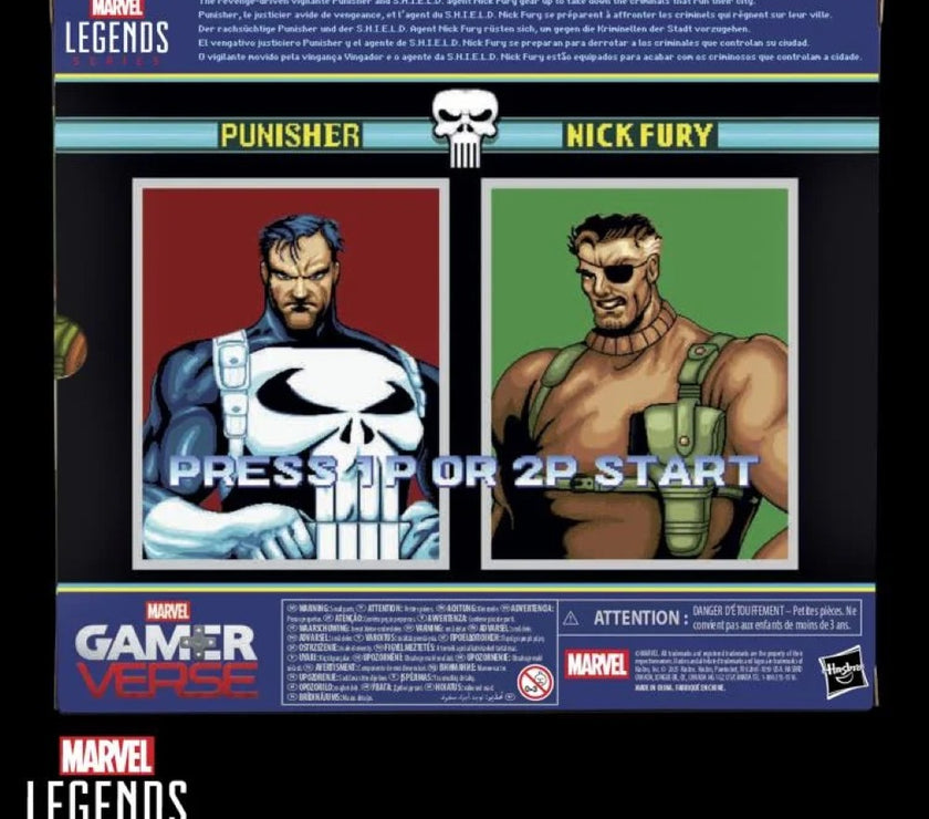 Marvel Legends Gamerverse Punisher & Nick Fury 6" Action Figure Two-Pack IN HAND