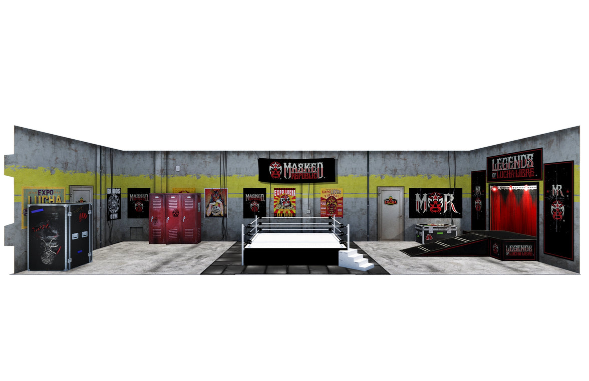 Diorama Legends of Lucha Libre Premium 1:12 Scale 6" Wrestling Backdrop