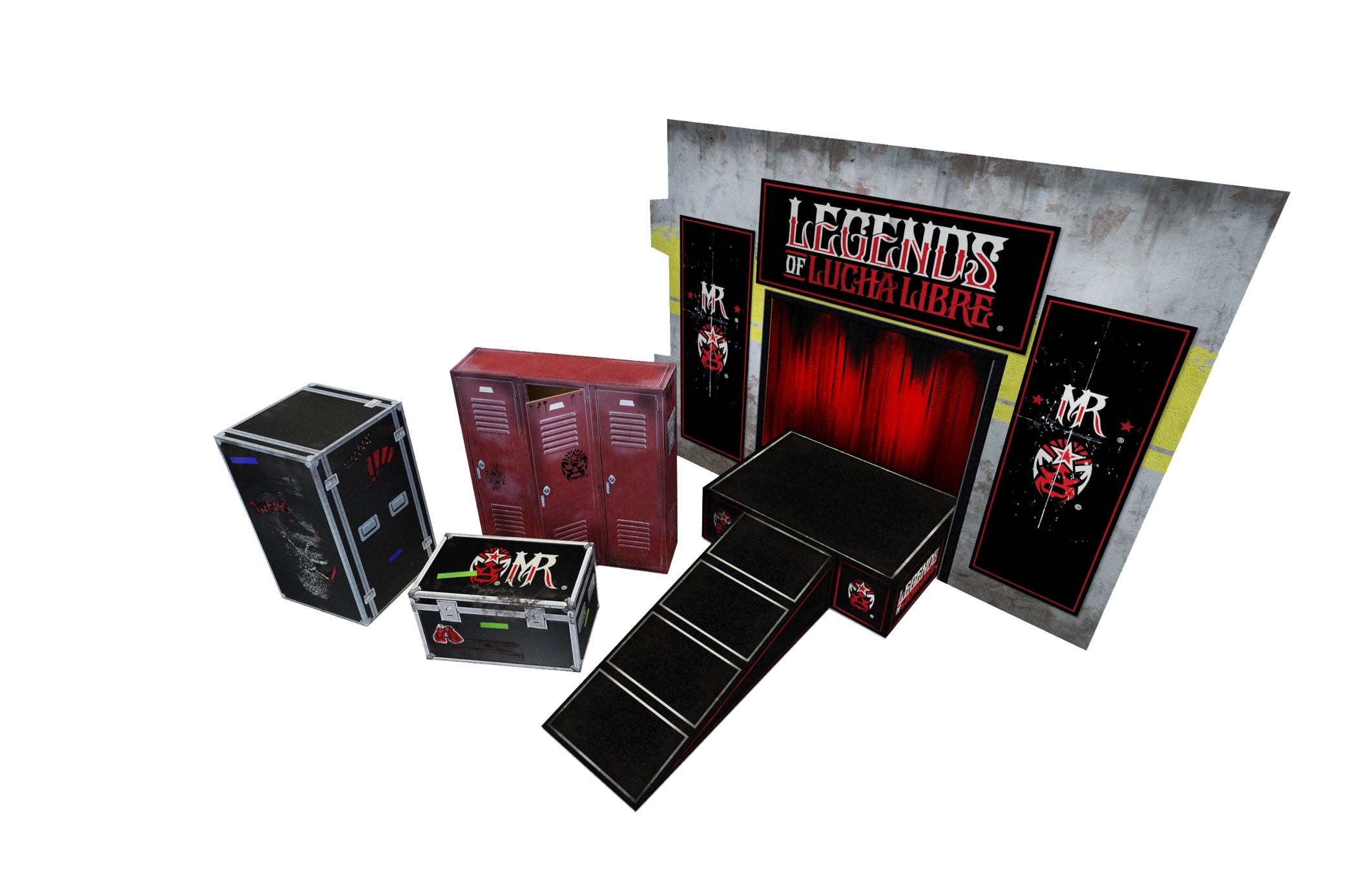 Diorama Legends of Lucha Libre Premium 1:12 Scale 6" Wrestling Backdrop