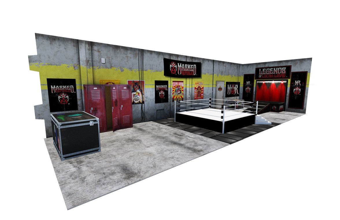 Diorama Legends of Lucha Libre Premium 1:12 Scale 6" Wrestling Backdrop