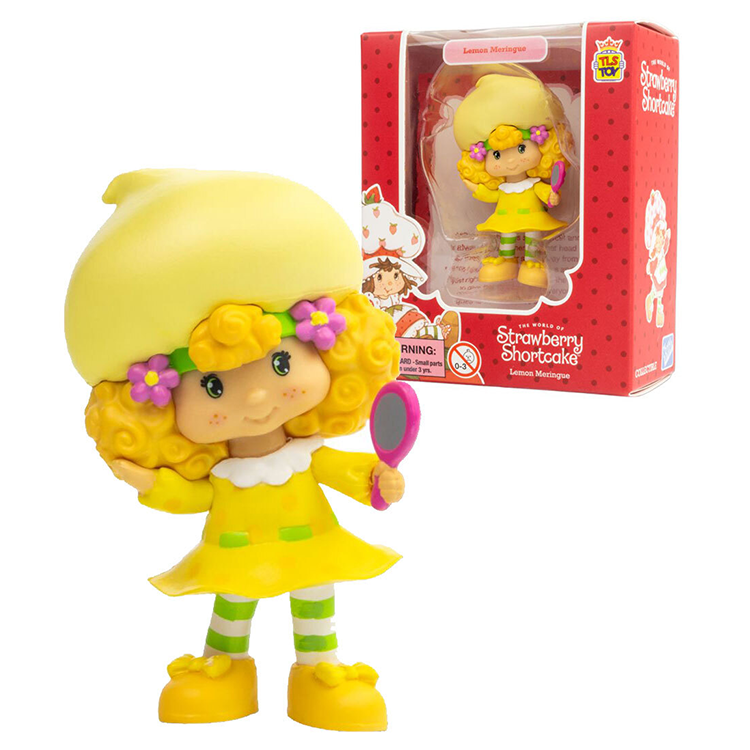 Loyal Subjects Lemon Meringue 2.5 inch Strawberry Shortcake Cheebee figure in yellow outfit with box
