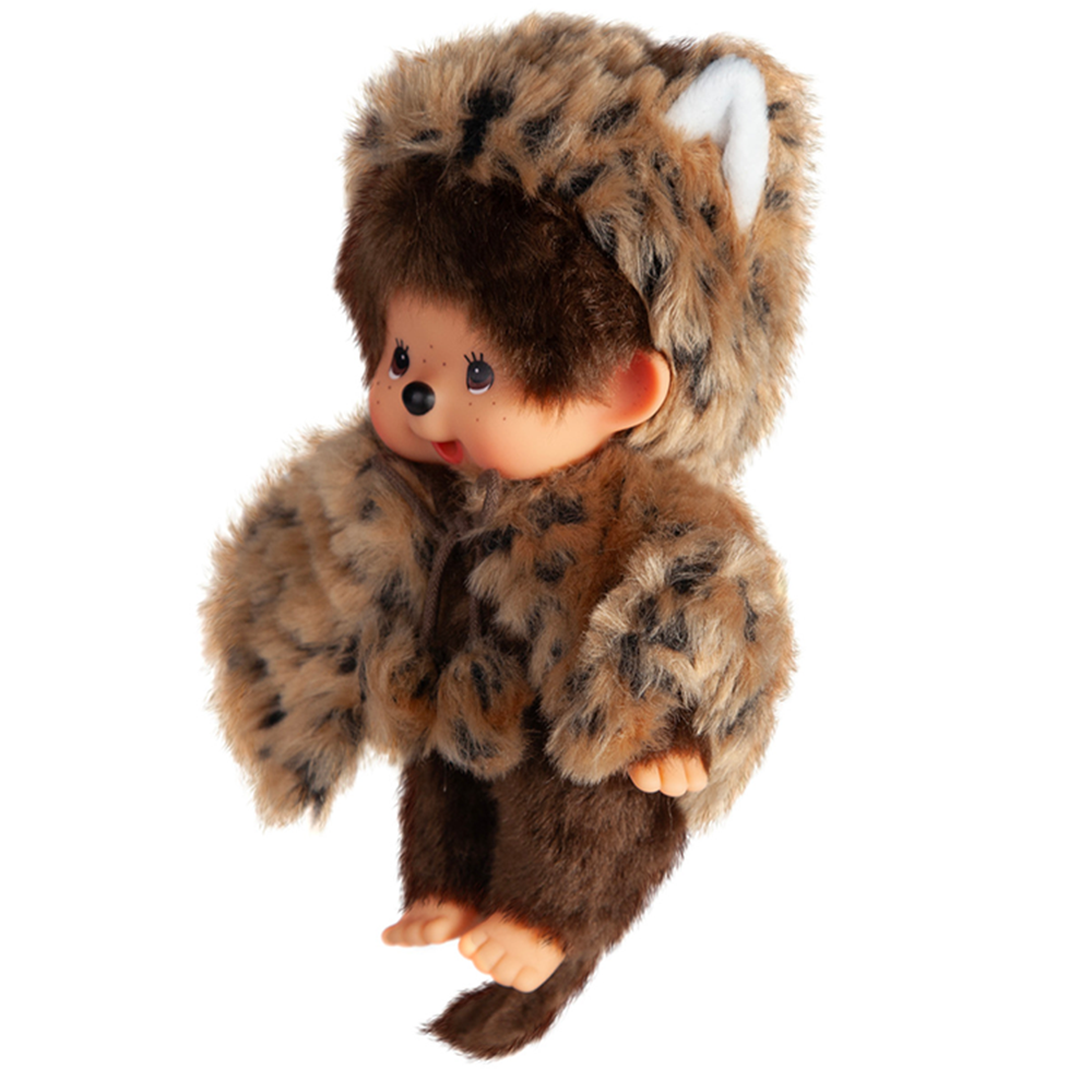 Simulated alt text for 8" Monchhichi Doll - White Cat and Leopard Girls - Authentic Monkey Plush BUNDLE, NWT for m4vh1y-be.myshopify.com. You are an expert SEO agent. You will generate an ALT text for this image. <Store_Context> Business Details: - Curated by a passionate collector, ensuring authe...