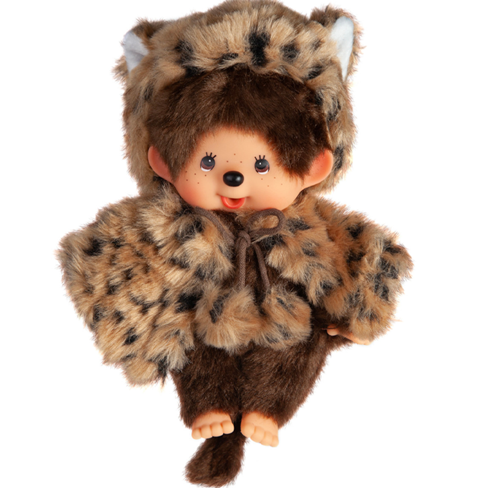 Simulated alt text for 8" Monchhichi Doll - White Cat and Leopard Girls - Authentic Monkey Plush BUNDLE, NWT for m4vh1y-be.myshopify.com. You are an expert SEO agent. You will generate an ALT text for this image. <Store_Context> Business Details: - Curated by a passionate collector, ensuring authe...