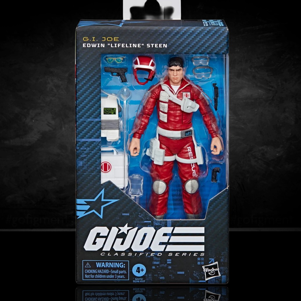 Image of a Collectible Edwin “Lifeline” Steen "186" G.I. Joe Classified Series 6 inch Action Figure