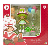 Boss Fight Studio Llc Lime Chiffon deluxe action figure with green hat, striped tights, balloons, and bird Parfait accessory in box