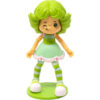 Boss Fight Studio Llc Lime Chiffon 1:12 action figure with green hair, striped leggings, and flower-accented dress on round base