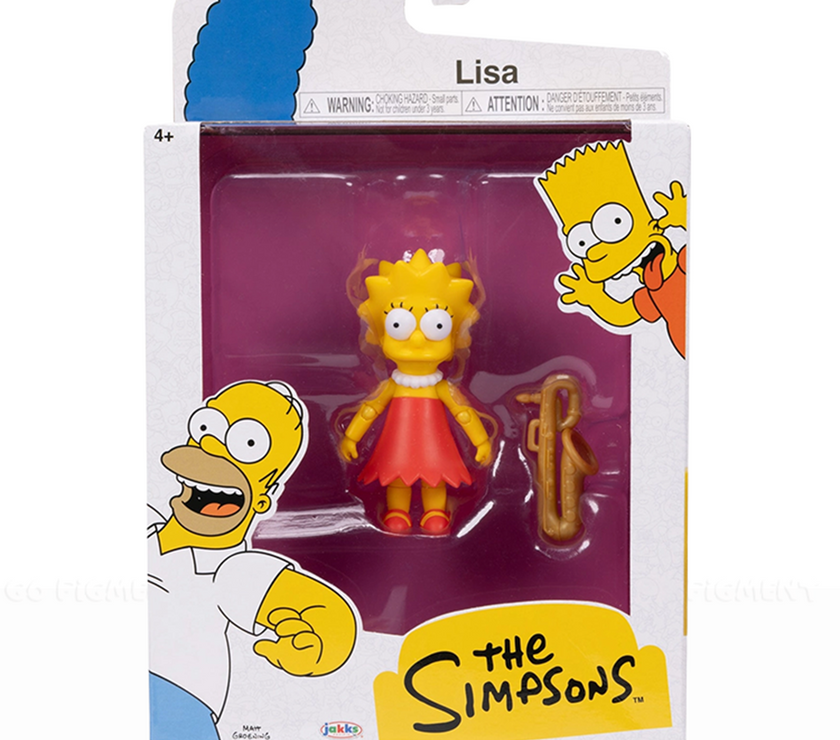 Lisa Simpson with Saxophone Wave 2 Action Figure – The Simpsons by