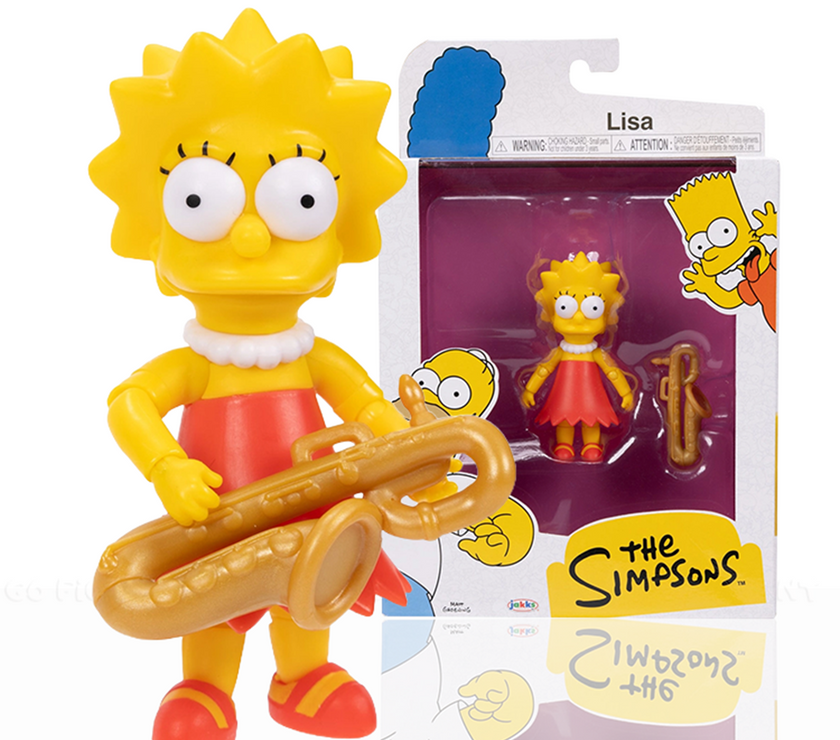 Lisa Simpson with Saxophone Wave 2 Action Figure – The Simpsons by