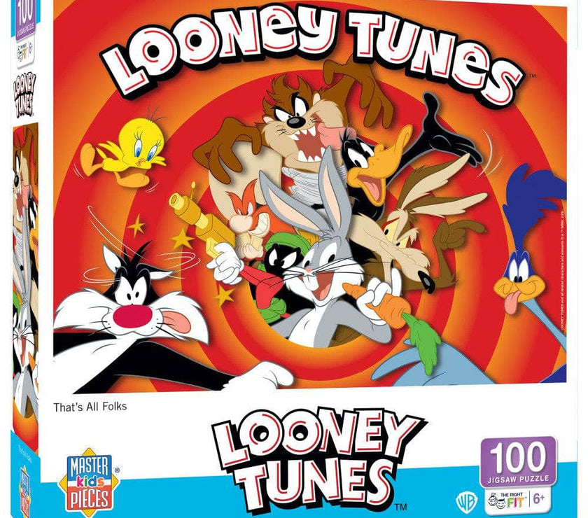 Looney Tunes 100 Piece That's All Folks Jigsaw Puzzle Master Pieces