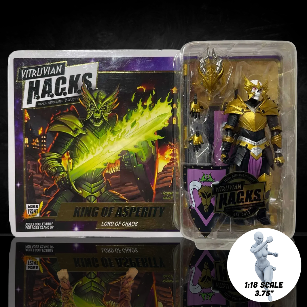 Vitruvian H.A.C.K.S. Action Figure: 10th Anniversary - King of Asperity "Lord of Chaos"