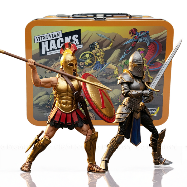 King Leonidas & The Female Knight of Accord (with Metal Lunchbox)Vitruvian H.A.C.K.S. Battle-Couples Combo by Boss Fight Studio Llc