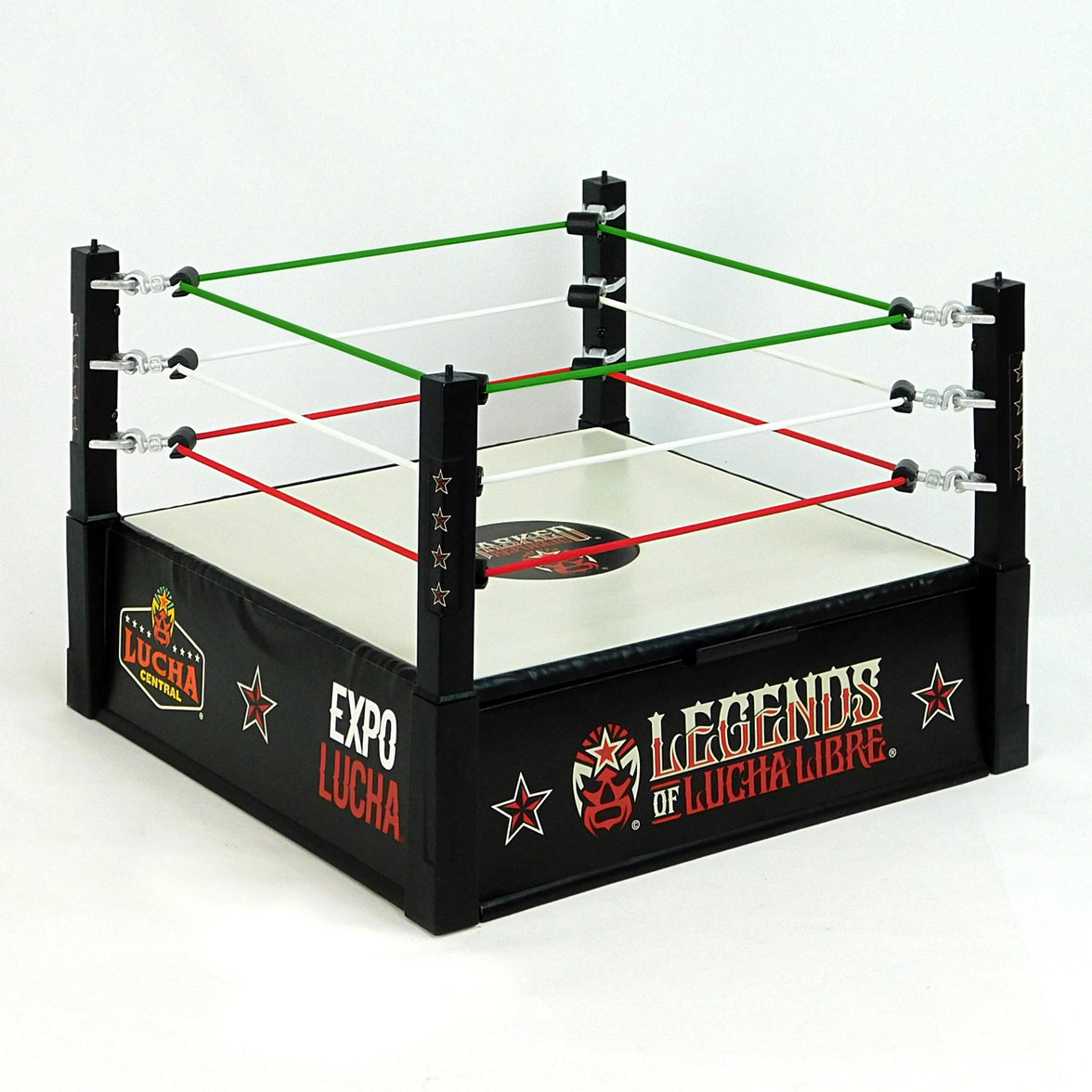 Wrestling Ring Playset Legends of Lucha Libre Premium 1:12 Scale 6"