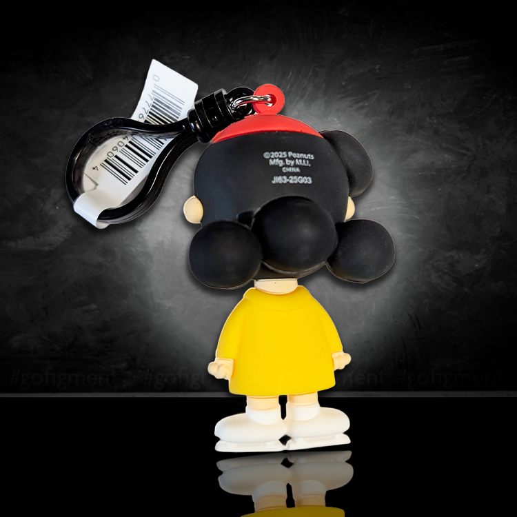 Monogram Peanuts Series 4 Lucy Van Pelt figural bag clip blind box in yellow coat and orange hat