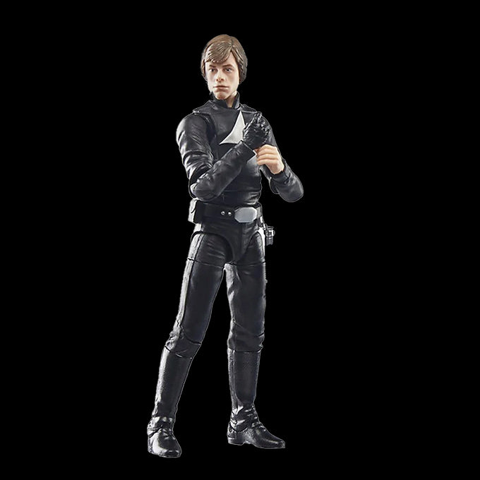 Loose 6-inch Luke Skywalker action figure from The Last Command Black Series with detailed costume and articulation points