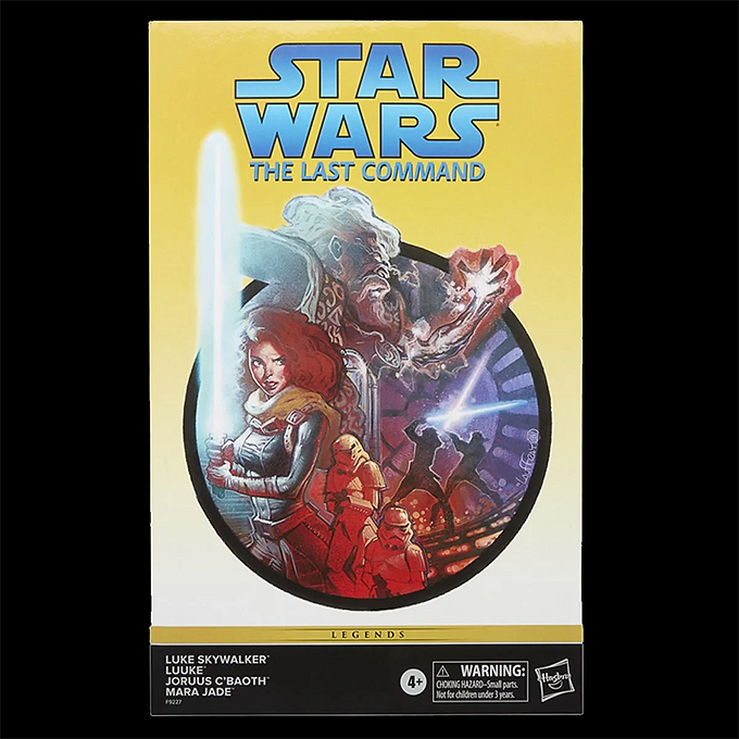 Star Wars The Last Command comic style cover featuring Luke Skywalker, Joruus C’baoth, Mara Jade, and action scenes