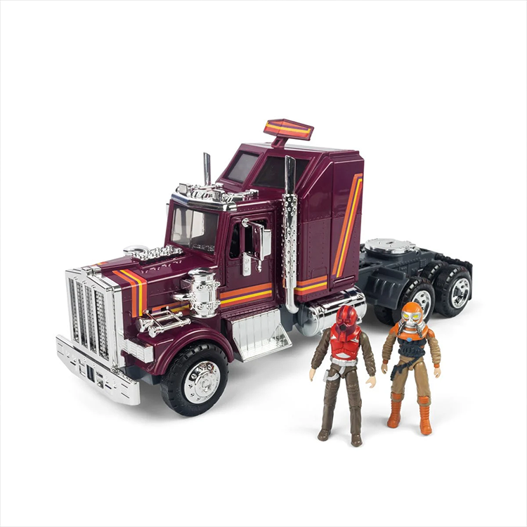 The Loyal Subjects M.A.S.K. Mobile Defense Unit semi-truck with Matt Trakker and Bruce Sato action figures