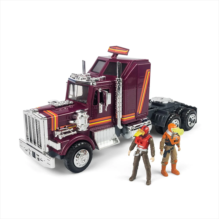 M.A.S.K. Mobile Defense Unit semi-truck with two action figures by The Loyal Subjects, detailed design and accessories.