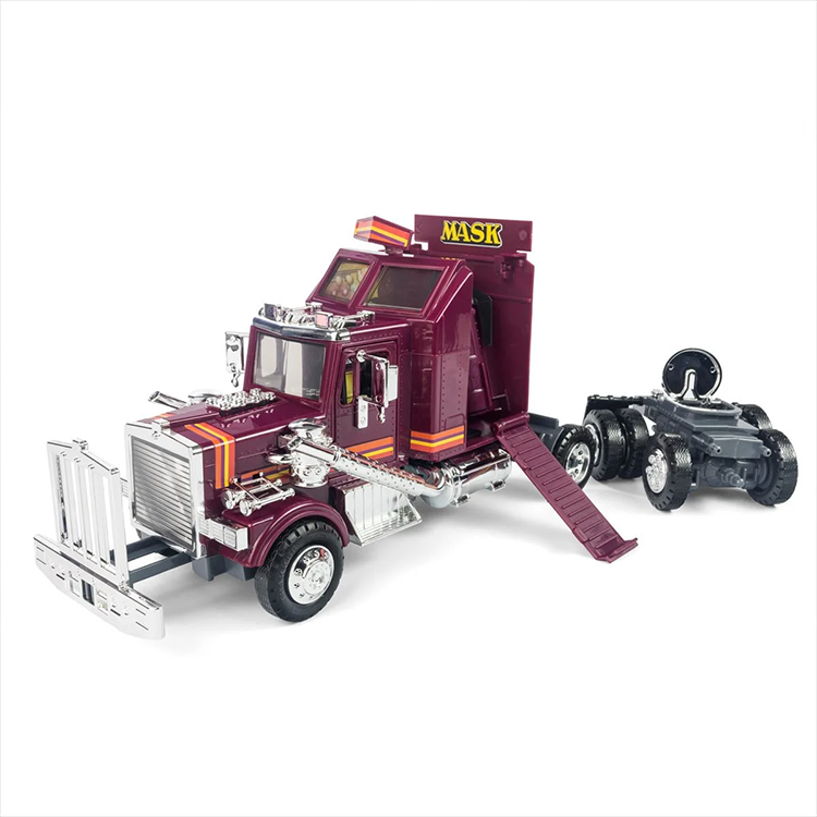 M.A.S.K. Mobile Defense Unit semi-truck transforming into command center with Recon Rover by The Loyal Subjects