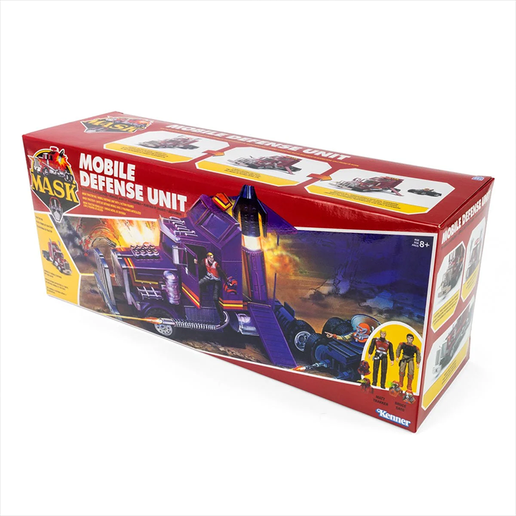 The Loyal Subjects M.A.S.K. Mobile Defense Unit playset with figures and transforming semi-truck headquarters packaging