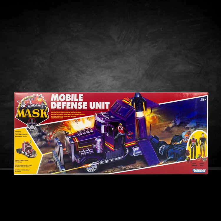 The Loyal Subjects M.A.S.K. Mobile Defense Unit playset transforming semi-truck with figures and action features.