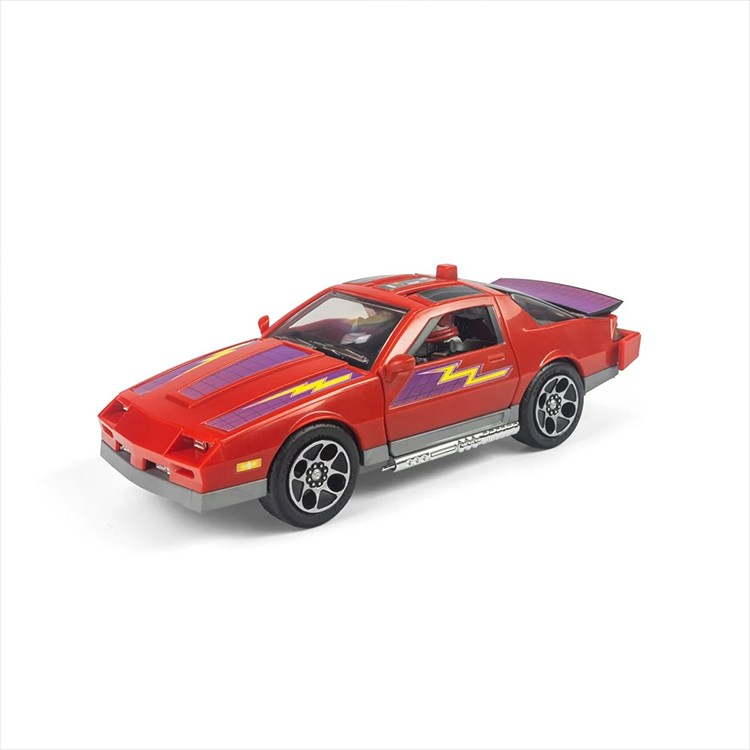 Loyal Subjects M.A.S.K. Thunderhawk red sports car action figure vehicle with lightning decals and detailed wheels