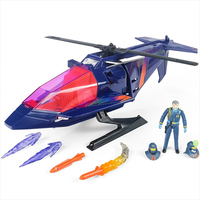M.A.S.K. High Tech Helicopter vehicle and Miles Mayhem figure with weapons and interchangeable masks by The Loyal Subjects