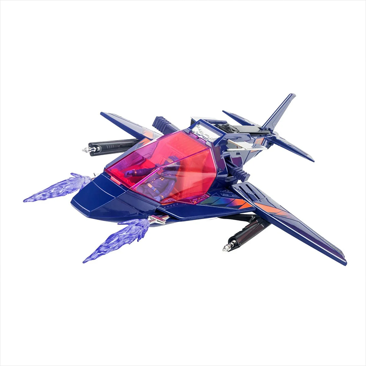 M.A.S.K. High Tech Helicopter jet mode with Miles Mayhem figure and fiery missile effects by The Loyal Subjects