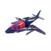 The Loyal Subjects M.A.S.K. High Tech Helicopter vehicle in jet fighter mode with pilot figure inside cockpit
