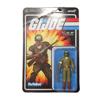 GI Joe GI Military Police (MP) - Brown Action Figure 3.75" Super7 ReAction Not Mint