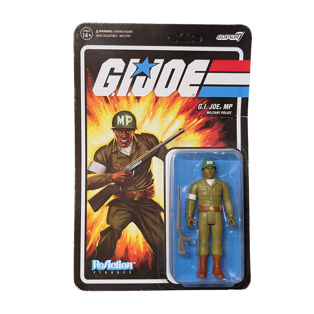 GI Joe GI Military Police (MP) - Brown Action Figure 3.75" Super7 ReAction Not Mint