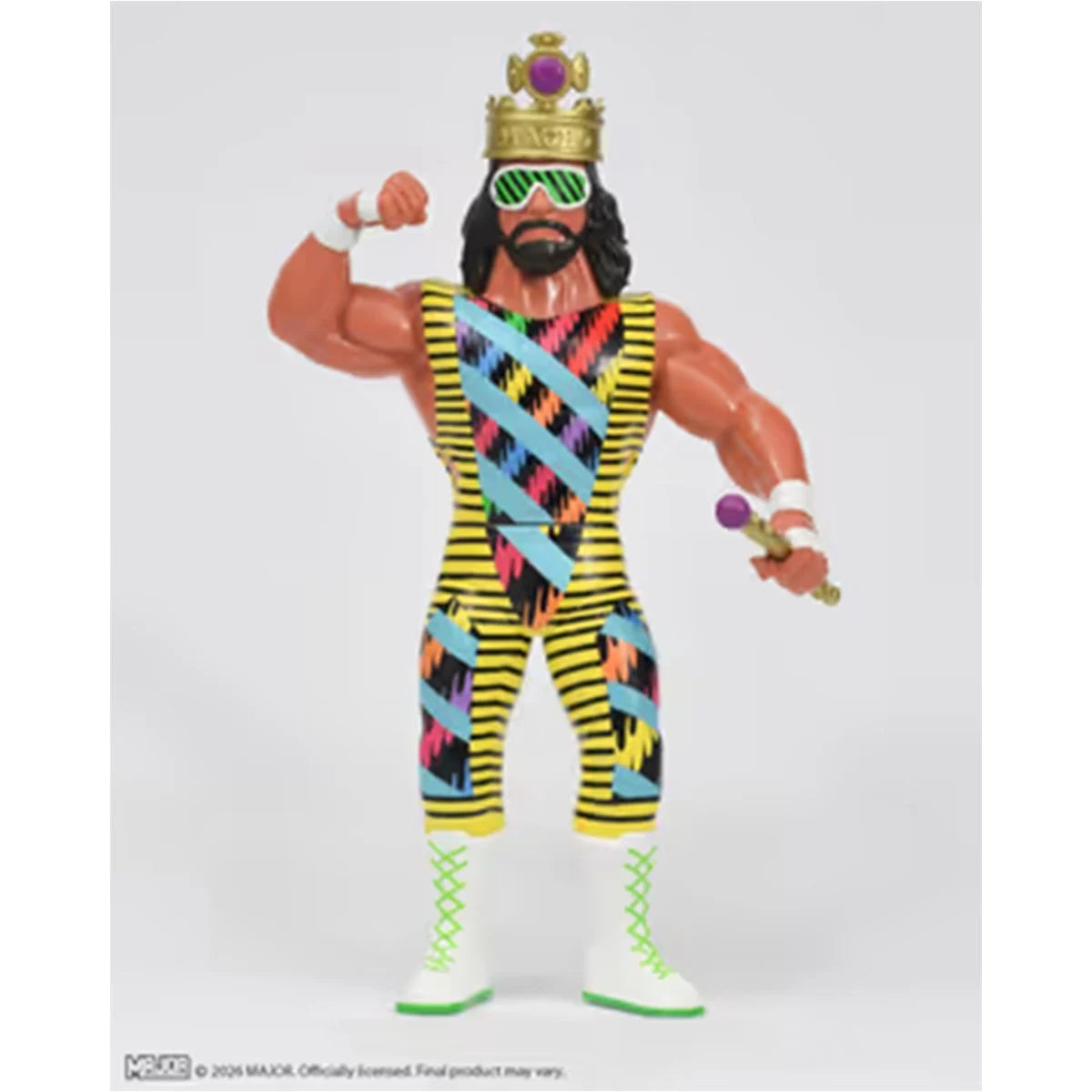 Macho King Randy Savage Major Big Rubber Guys 1:9 Scale 8-Inch Posed Wrestling Figure