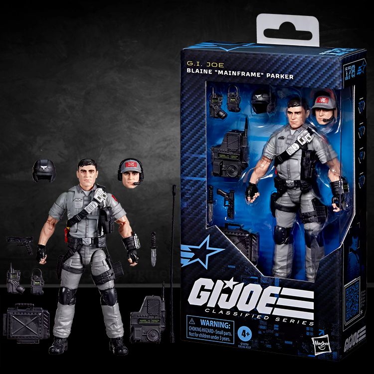 G.I. Joe Blaine Mainframe Parker 6-inch action figure with accessories in Classified Series packaging by Hasbro