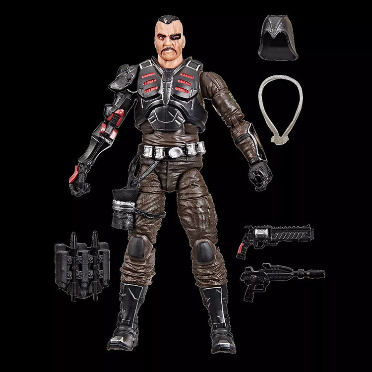 Major Bludd 6-inch action figure with accessories from Hasbro G.I. Joe Classified Series on black background