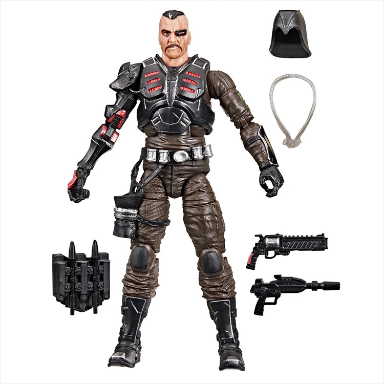 Major Bludd 6-inch action figure by Hasbro with weapons, backpack, and signature accessories from G.I. Joe Classified Series.