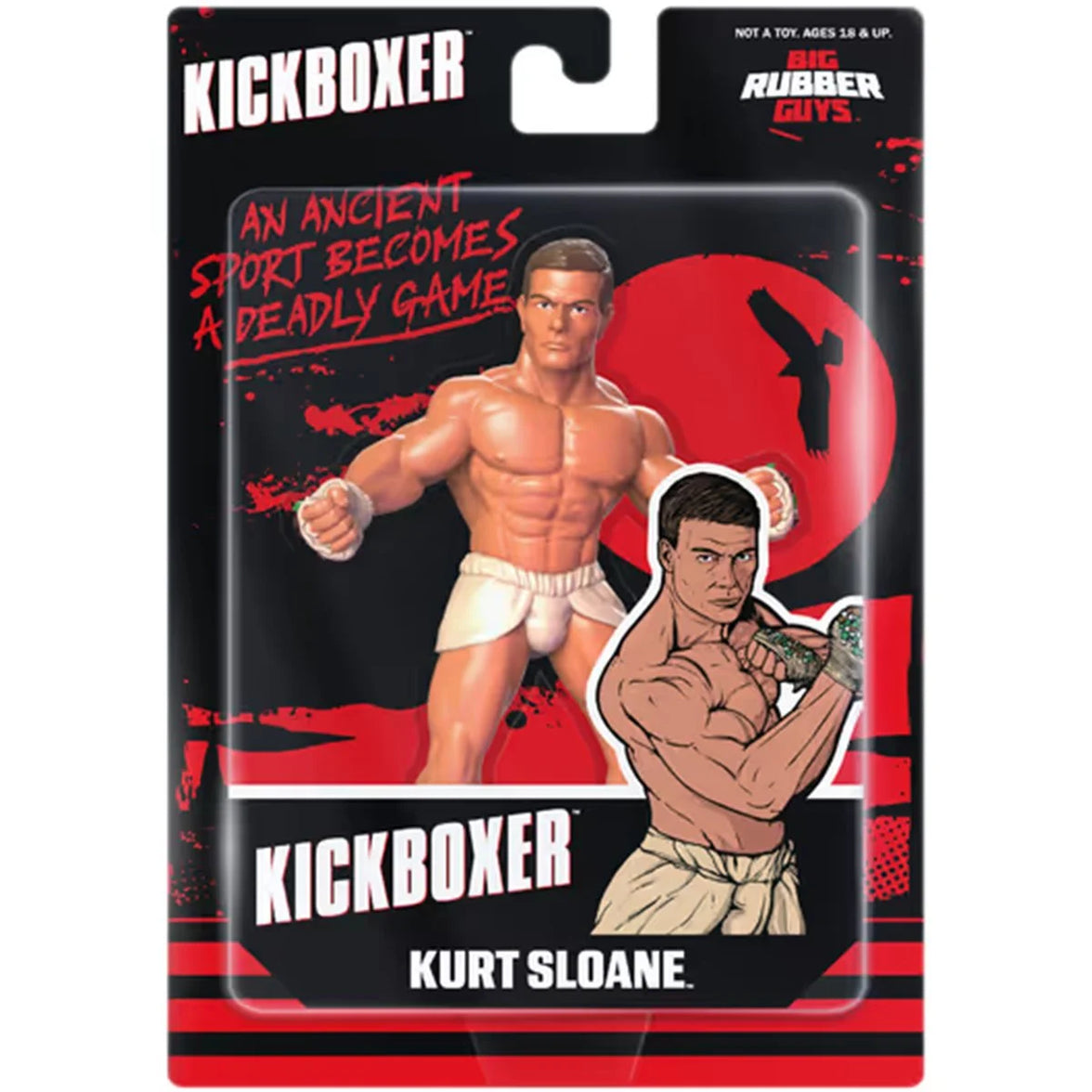 Kurt Sloane Kickboxer Major Big Rubber Guys 1:9 Scale 8-Inch Posed Wrestling Figure