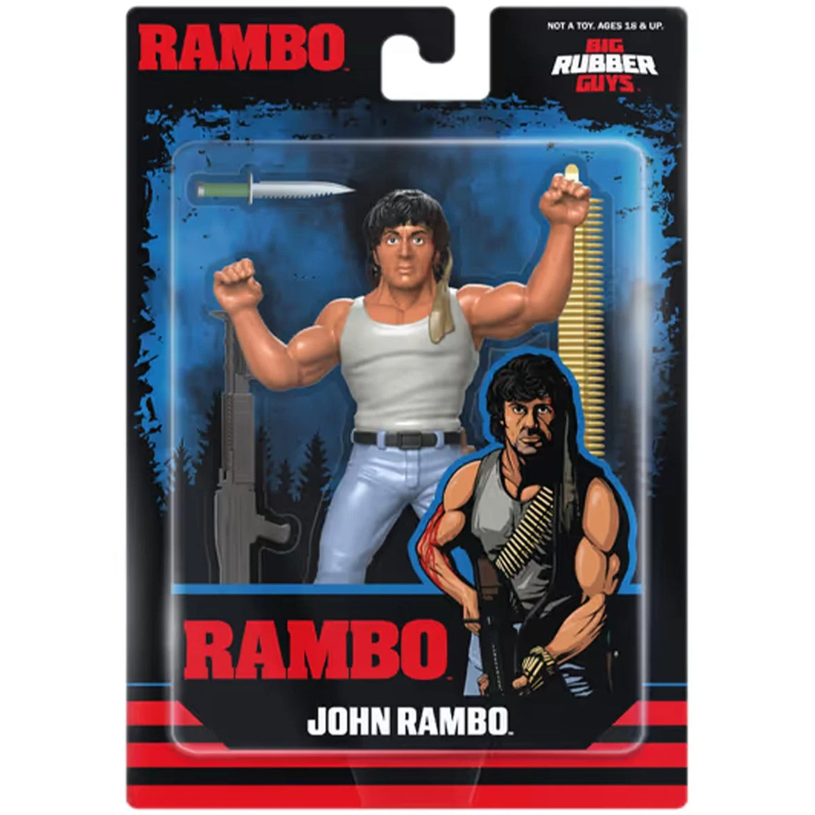 Rambo Major Big Rubber Guys 1:9 Scale 8-Inch Posed Action Figure