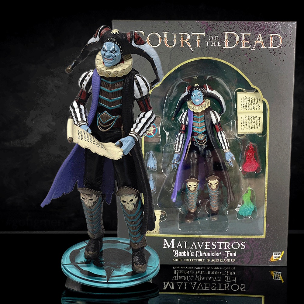 Malavestros Court of the Dead Epic Battle Action Figure - 1:18 Scale (4") new in box with detailed colorful costume by Boss Fight Studio Llc
