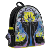 Sleeping Beauty Maleficent Stained Glass Mini-Backpack Loungefly