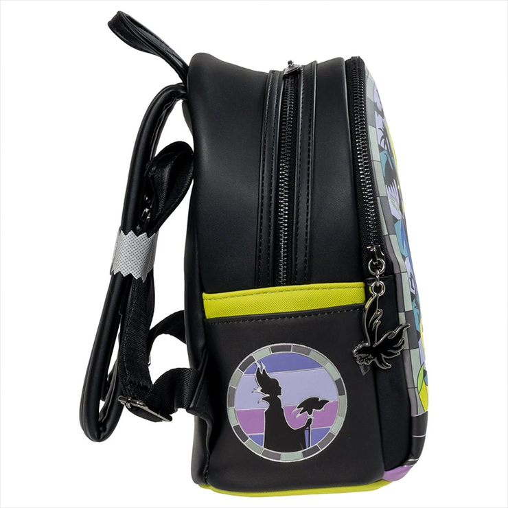 Sleeping Beauty Maleficent Stained Glass Mini-Backpack Loungefly