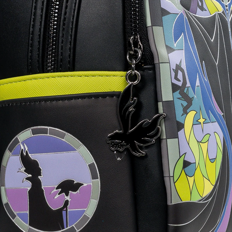 Sleeping Beauty Maleficent Stained Glass Mini-Backpack Loungefly