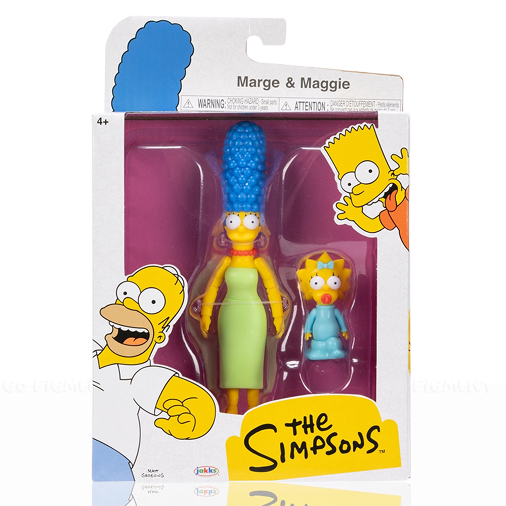 Marge Simpson and Maggie Wave 3 Action Figure The Simpsons 5in Scale by Jakks Pacific in original packaging