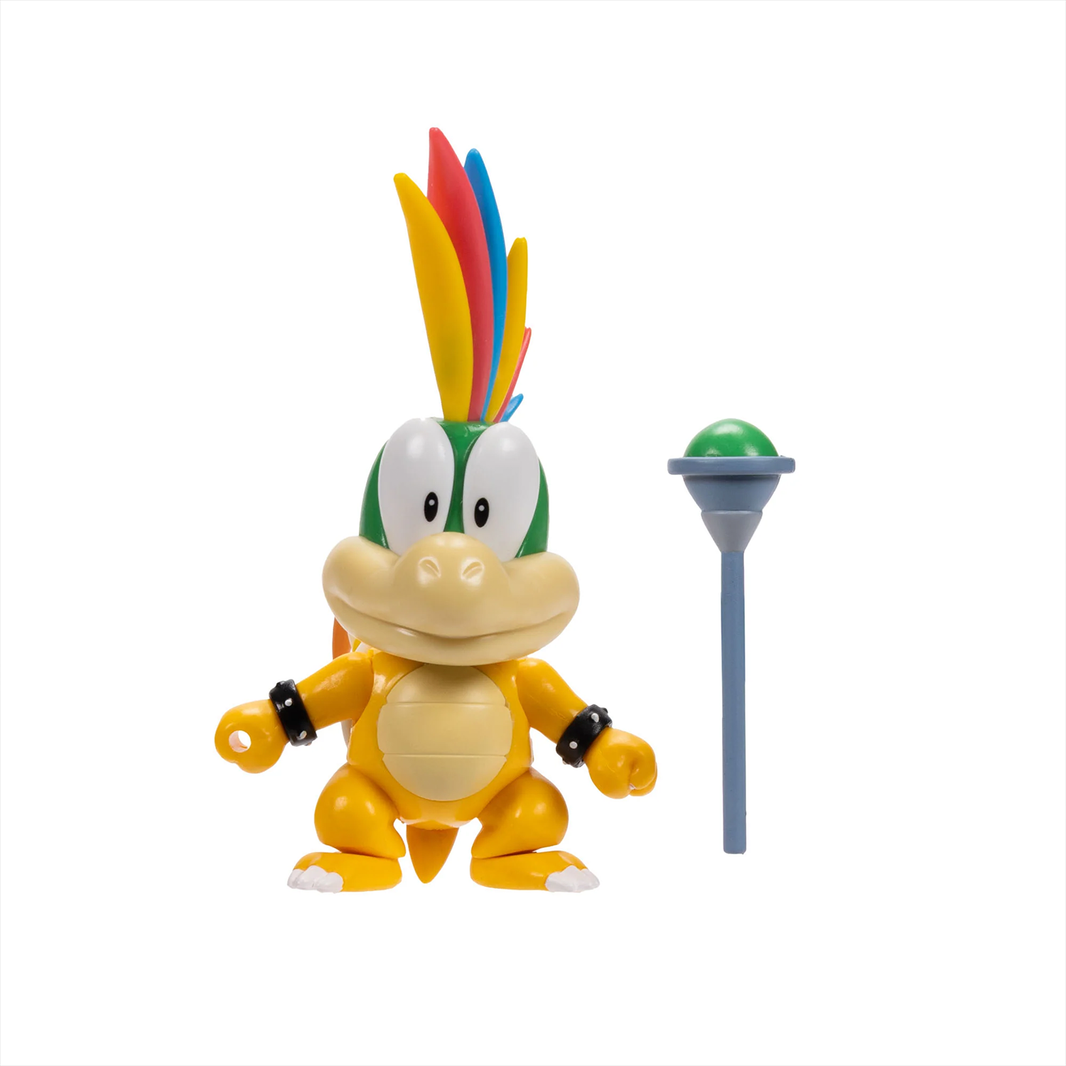 Super Mario 4-inch Lemmy with Magic Wand Action Figure - Wave 48 (2025) by Jakks Pacific collectible toy