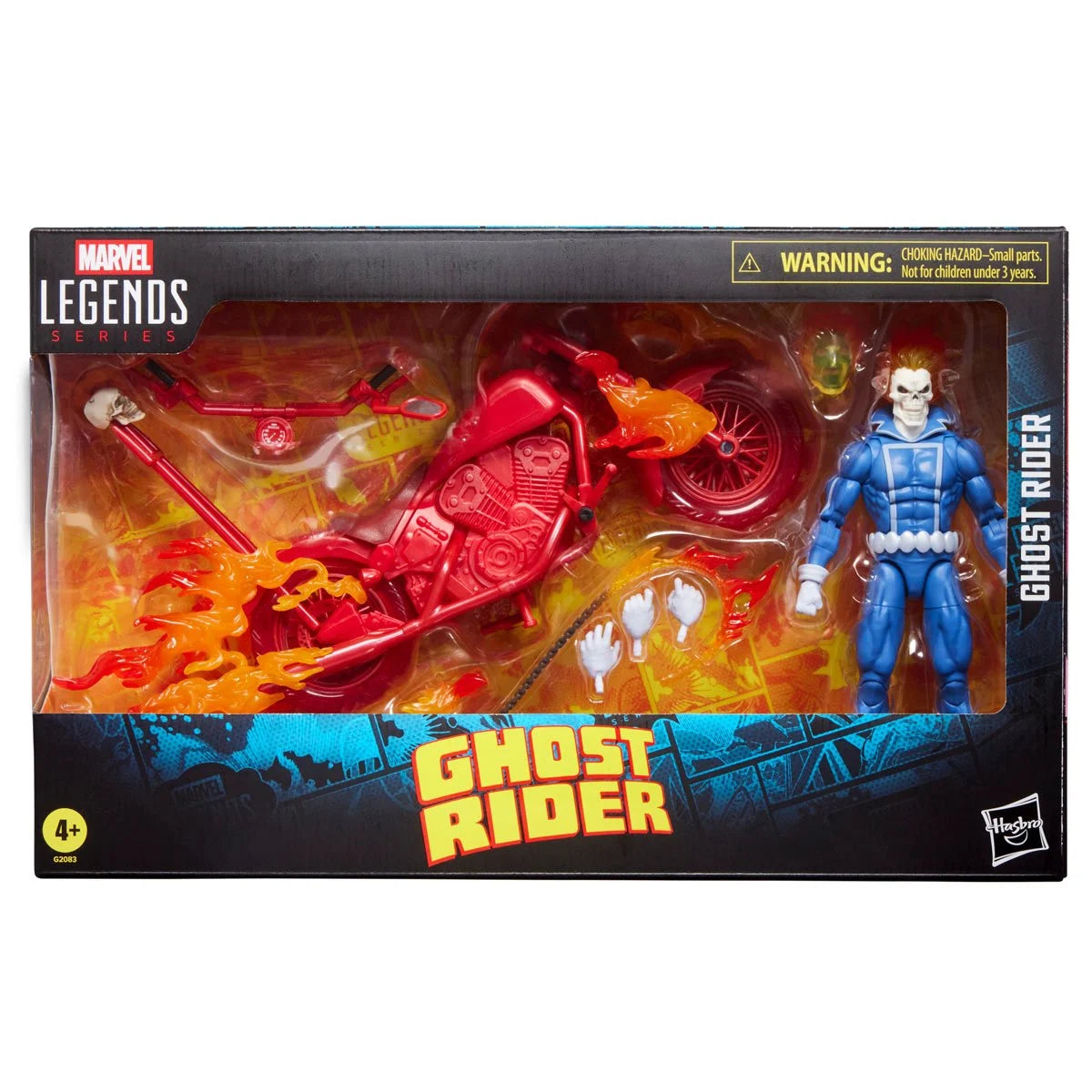 Marvel Legends Series Ghost Rider Johnny Blaze 6-Inch Action Figure with Motorcycle